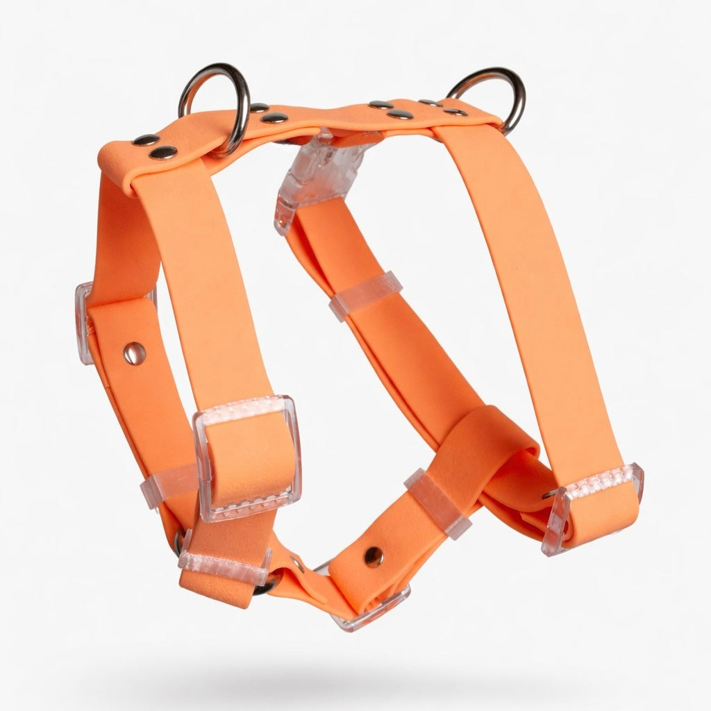 Arnés impermeable naranja pastel Vekopets